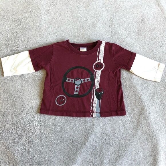 Gymboree Race Car Long  Sleeve T-Shirt - Picture 2 of 4